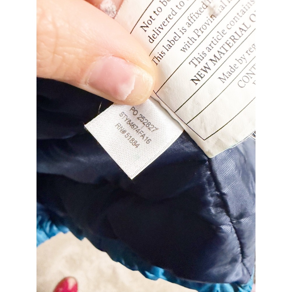 Patagonia Mens Down Sweater Puffer Jacket Full Zip Lightweight Balkan Blue XL - Picture 4 of 7